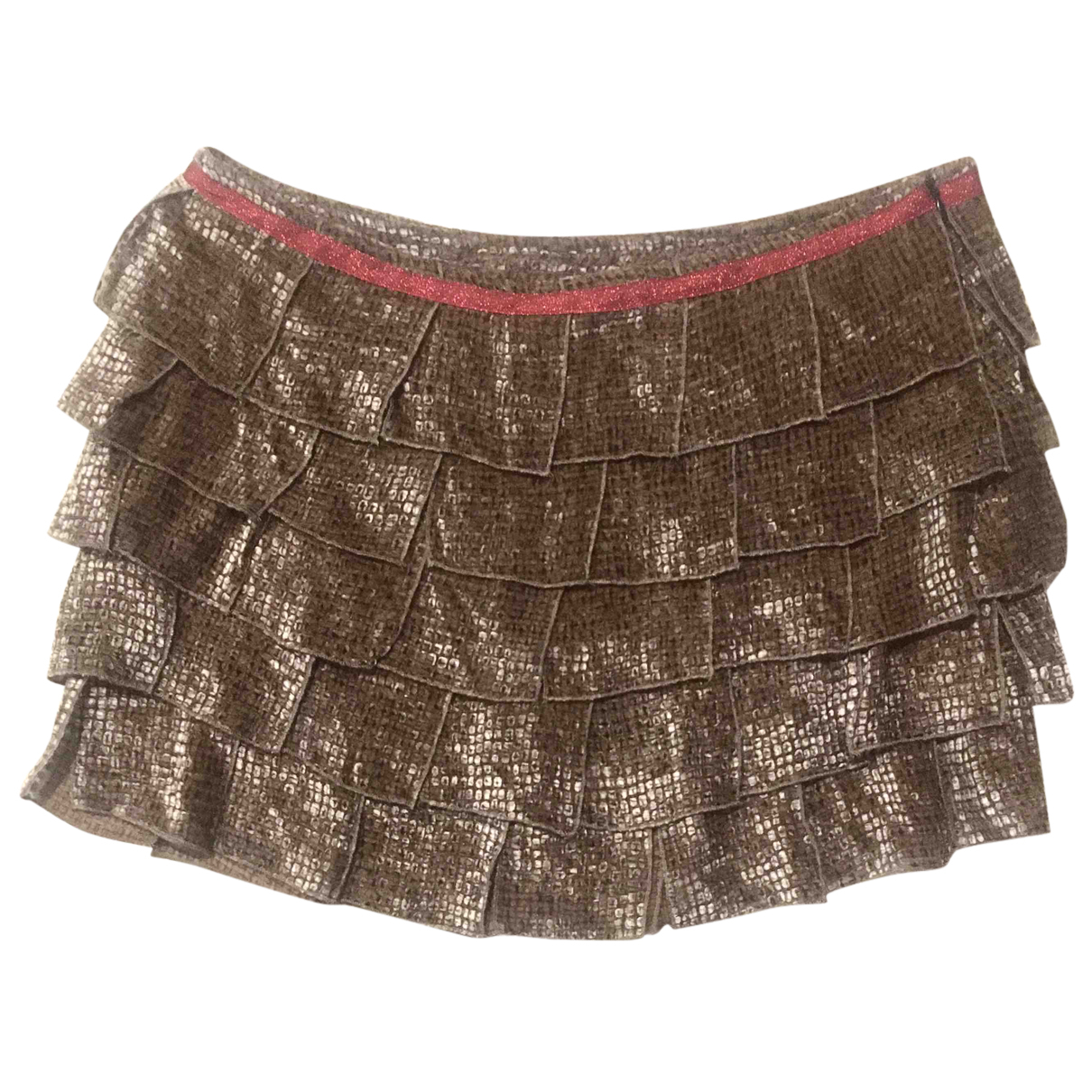Mini skirt Ba\u0026sh Gold size 1 0-5 in 